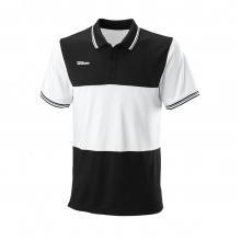 Wilson Tennis-Polo Team II 2021 schwarz/weiss Herren